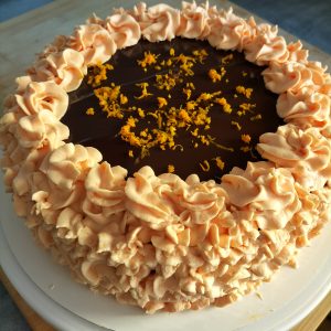 TARTA DE NARANJA Y CHOCOLATE